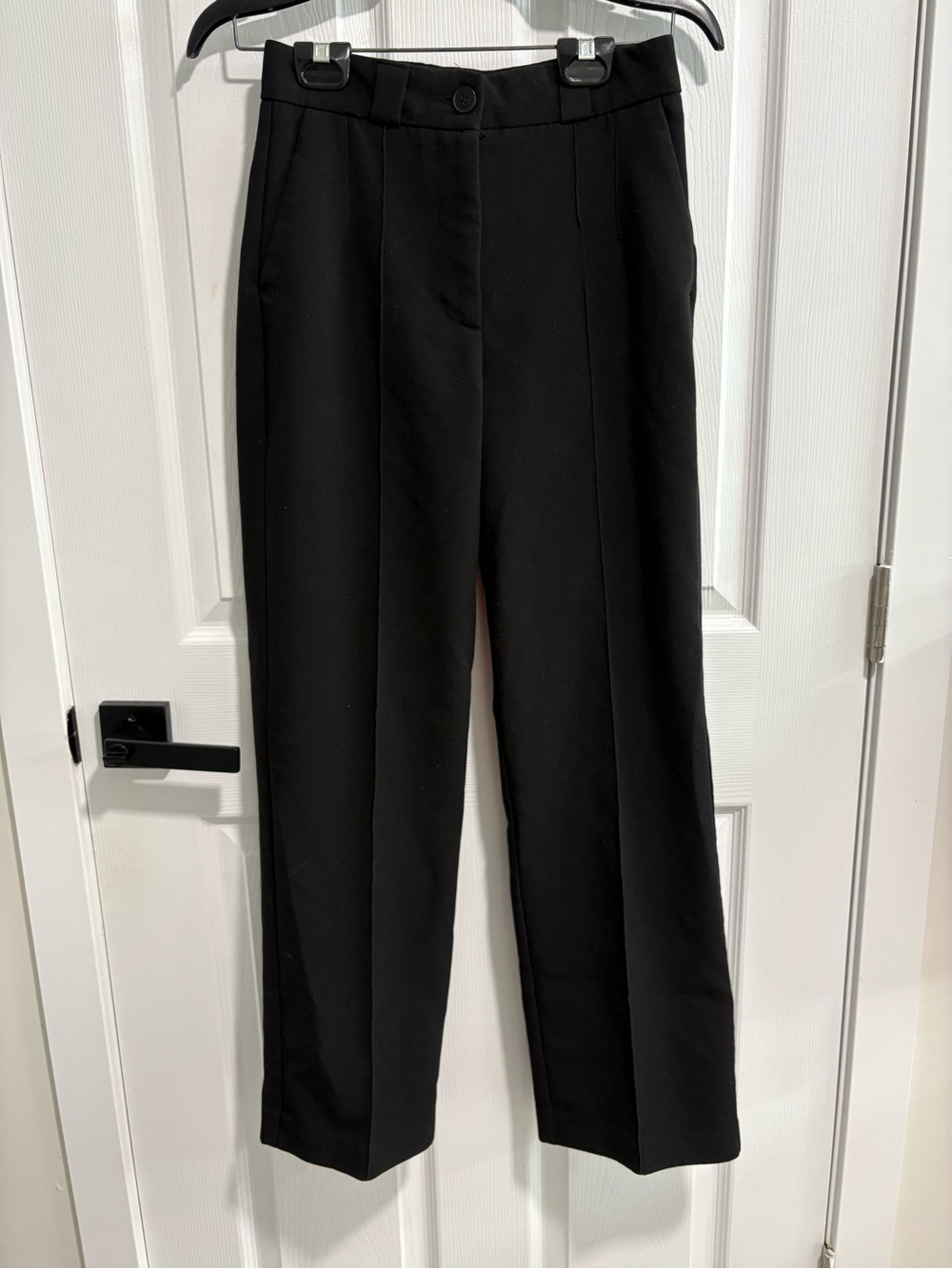 Dynamite Black Straight-Leg Dress Trousers